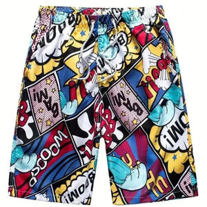 Men Graphic Pattern Shorts